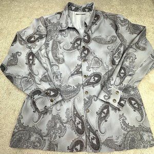 Sag Harbor Women's Dress Coat Size‎ 2X (see Dimensions) Paisley